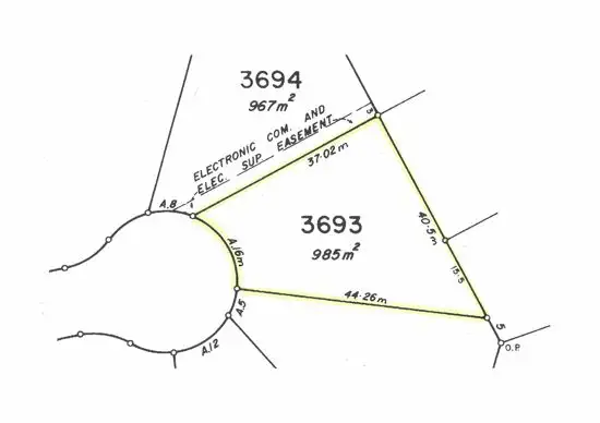 Floorplan of Homely land listing, 8 Polaris Court, Woodroffe NT 830