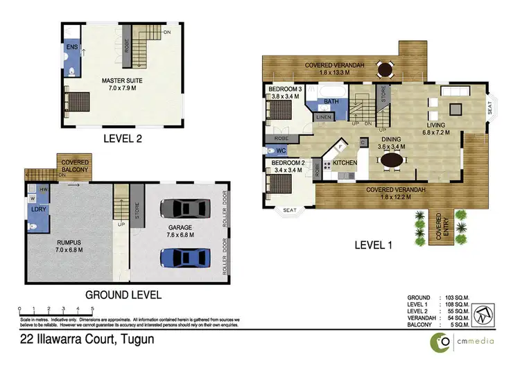 Floorplan of Homely house listing, 22 Illawarra Court, Tugun QLD 4224