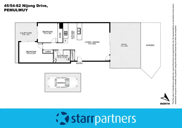 Floorplan of Homely unit listing, 45/54-62 Nijong Drive, Pemulwuy NSW 2145
