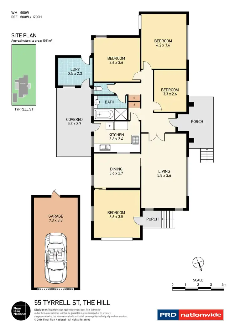 Floorplan of Homely house listing, 55 Tyrrell Street, The Hill NSW 2300