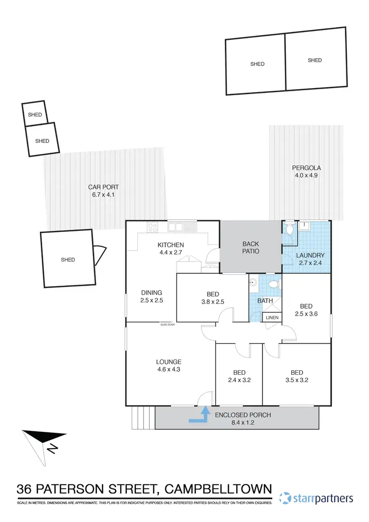 Floorplan of Homely house listing, 36 Paterson St, Campbelltown NSW 2560