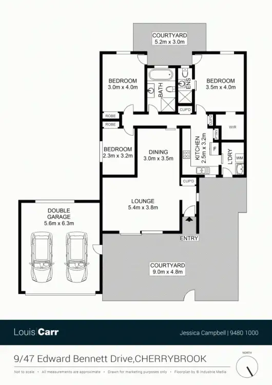 Floorplan of Homely townhouse listing, 9/47 Edward Bennett Drive, Cherrybrook NSW 2126