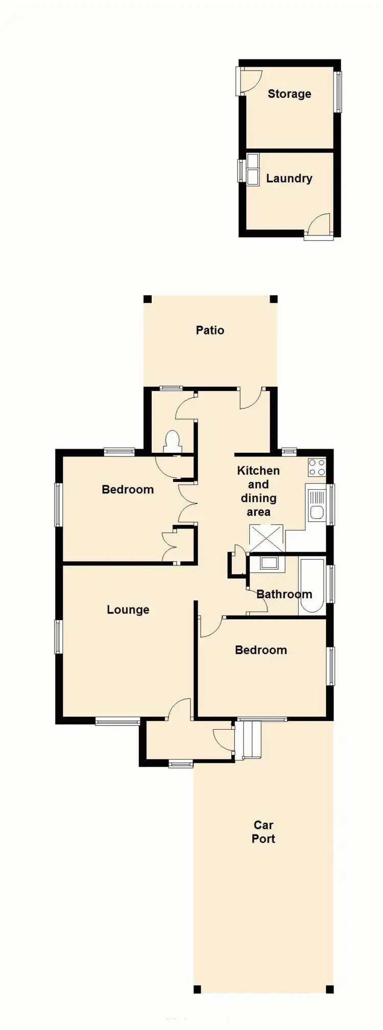 Floorplan of Homely house listing, 16 McLennan Street, Woody Point QLD 4019