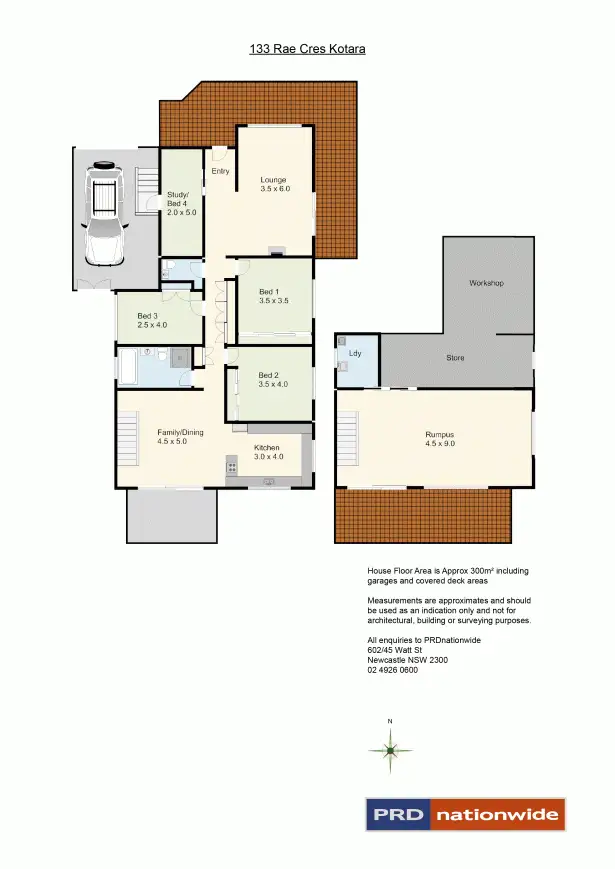 Floorplan of Homely house listing, 133 Rae Crescent, Kotara NSW 2289