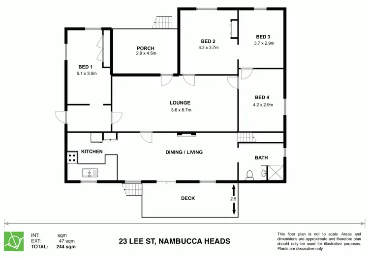 Floorplan of Homely house listing, 23 Lee Street, Nambucca Heads NSW 2448