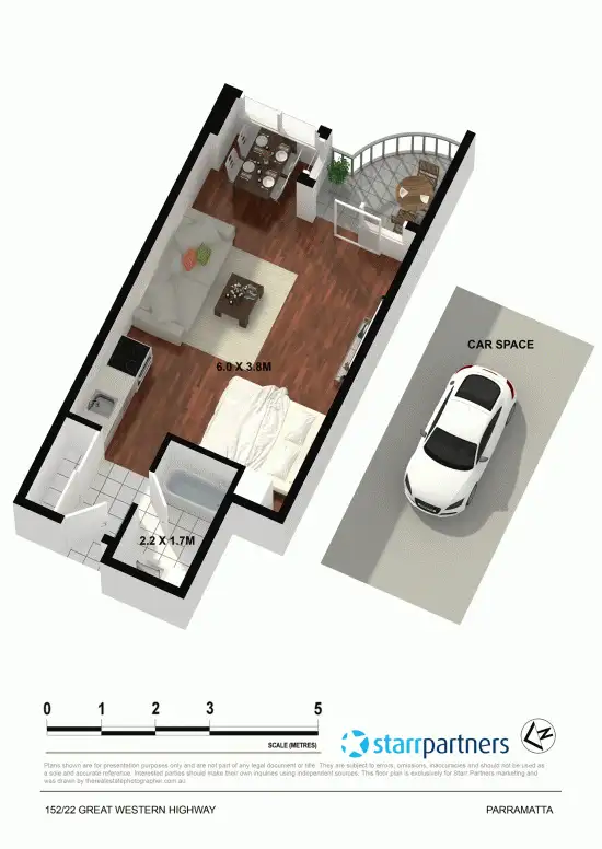 Floorplan of Homely unit listing, 152/22 Great Western Highway, Parramatta NSW 2150