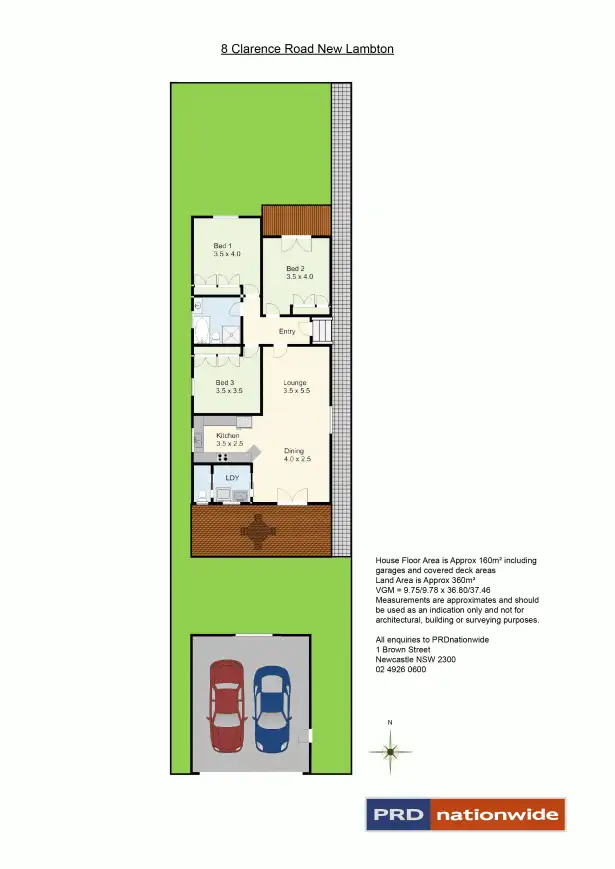 Floorplan of Homely house listing, 8 Clarence Road, New Lambton NSW 2305