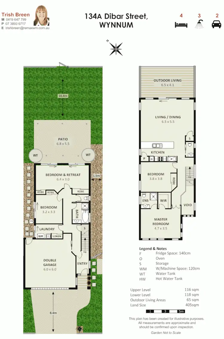 Floorplan of Homely house listing, 134a Dibar St, Wynnum QLD 4178