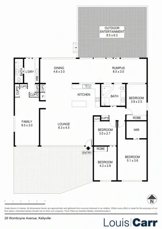 Floorplan of Homely house listing, 28 Womboyne Avenue, Kellyville NSW 2155