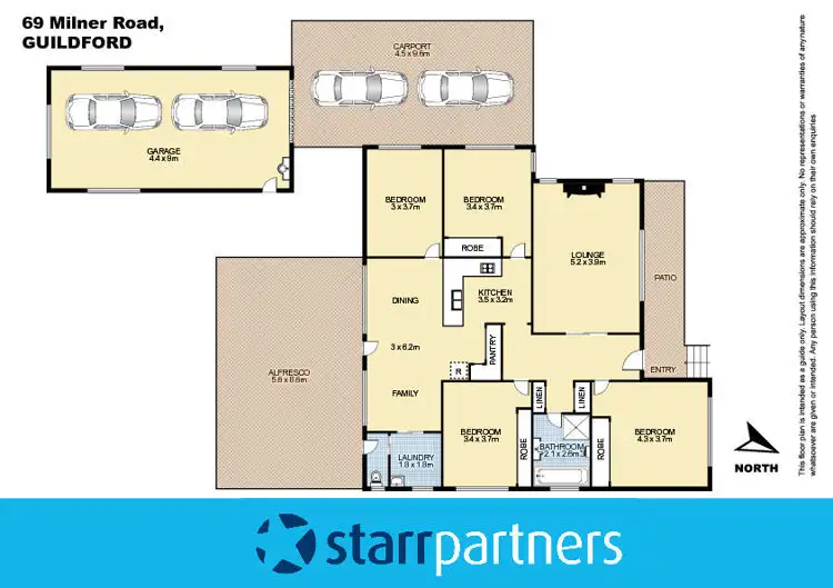 Floorplan of Homely house listing, 69 Milner Road, Guildford NSW 2161