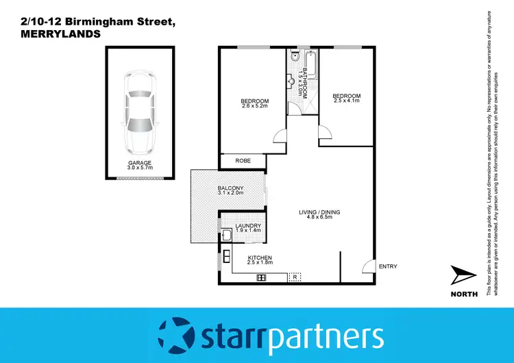 Floorplan of Homely unit listing, 2/10-12 Birmingham Street, Merrylands NSW 2160