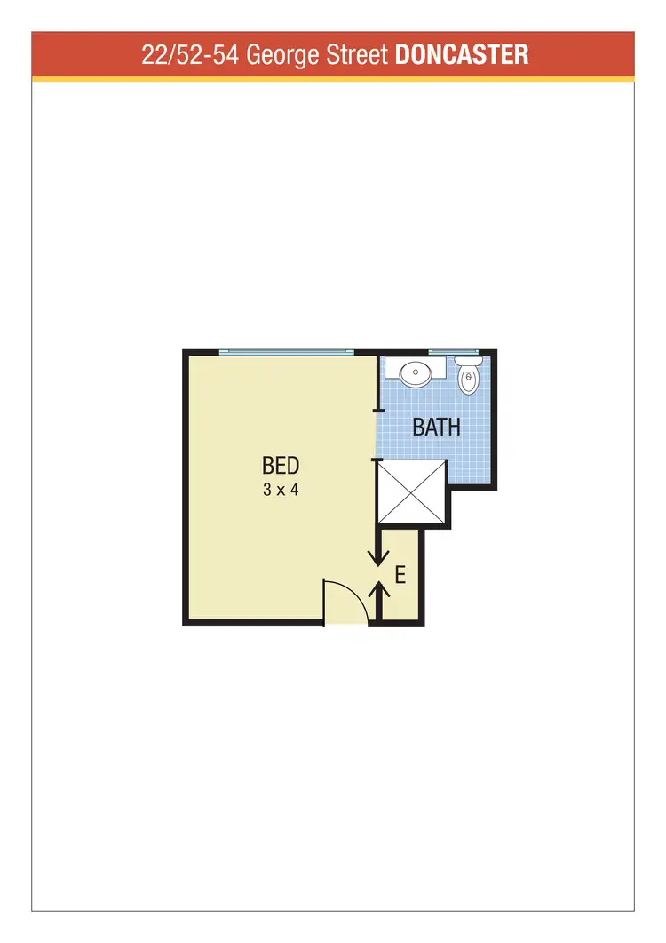 Floorplan of Homely unit listing, Unit 22, 52-54 George Street, Doncaster East VIC 3109