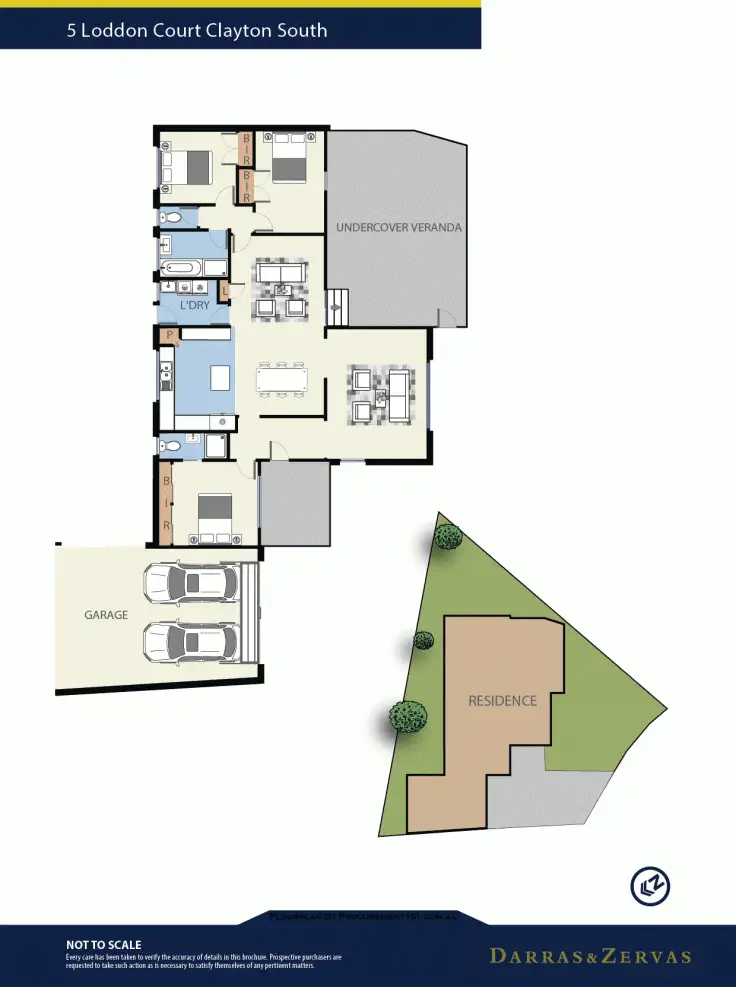 Floorplan of Homely house listing, 5 Loddon Court, Clayton South VIC 3169