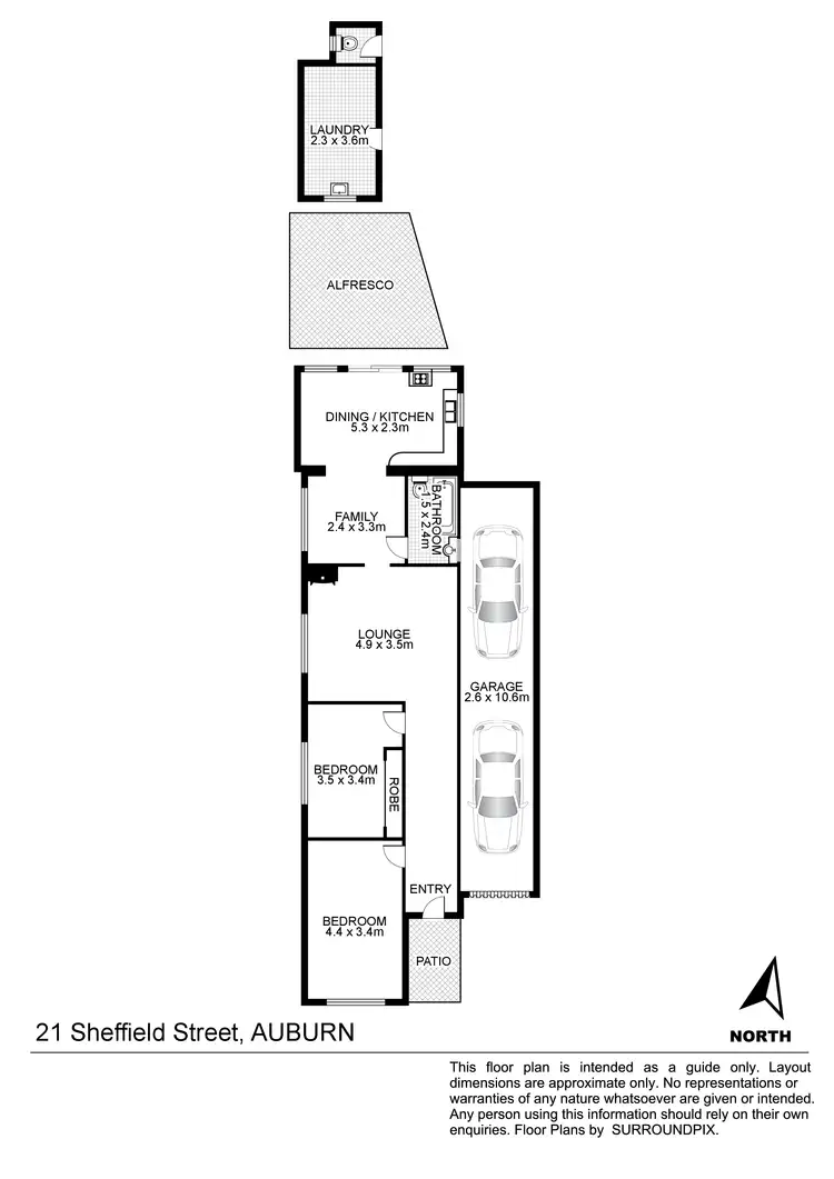 Floorplan of Homely house listing, 21 Sheffield Street, Auburn NSW 2144