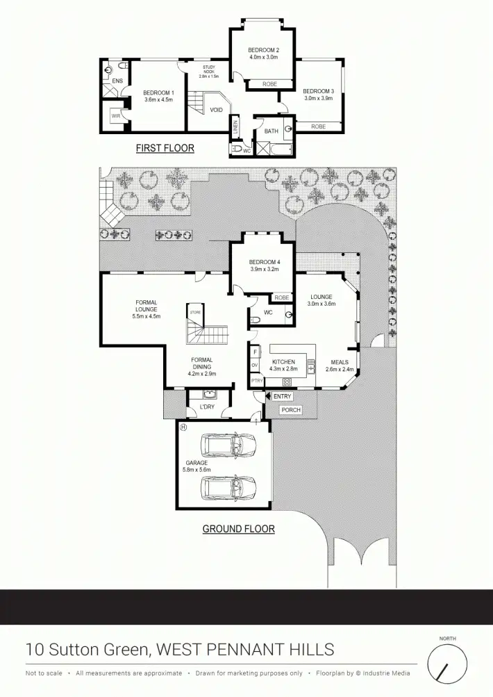 Floorplan of Homely house listing, 10 Sutton Green, West Pennant Hills NSW 2125