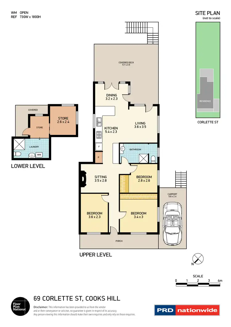 Floorplan of Homely house listing, 69 Corlette Street, Cooks Hill NSW 2300