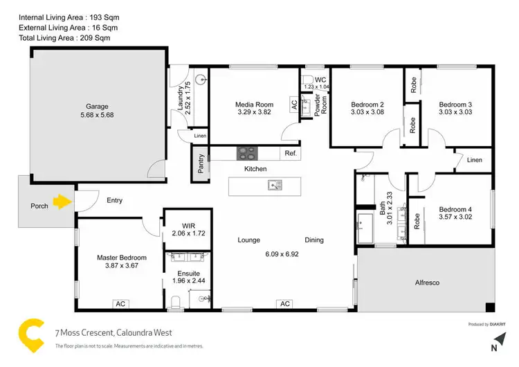 Floorplan of Homely house listing, 7 Moss Crescent, Caloundra West QLD 4551