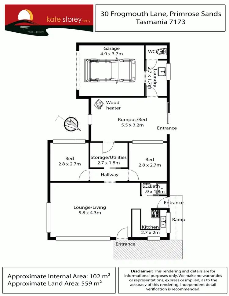Floorplan of Homely house listing, 30 Frogmouth Lane, Primrose Sands TAS 7173