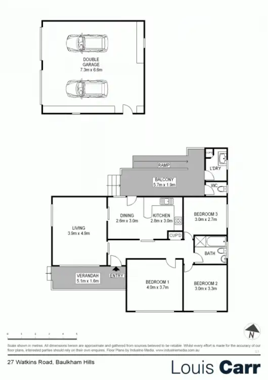 Floorplan of Homely house listing, 27 Watkins Road, Baulkham Hills NSW 2153