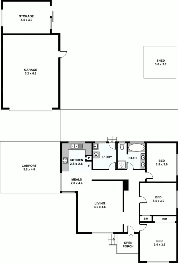 Floorplan of Homely house listing, 17 Charles Avenue, Hallam VIC 3803