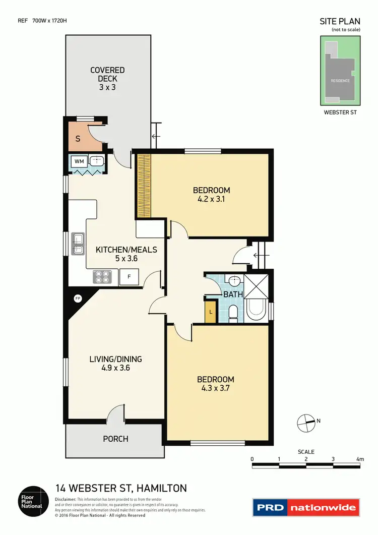 Floorplan of Homely house listing, 14 Webster Street, Hamilton NSW 2303
