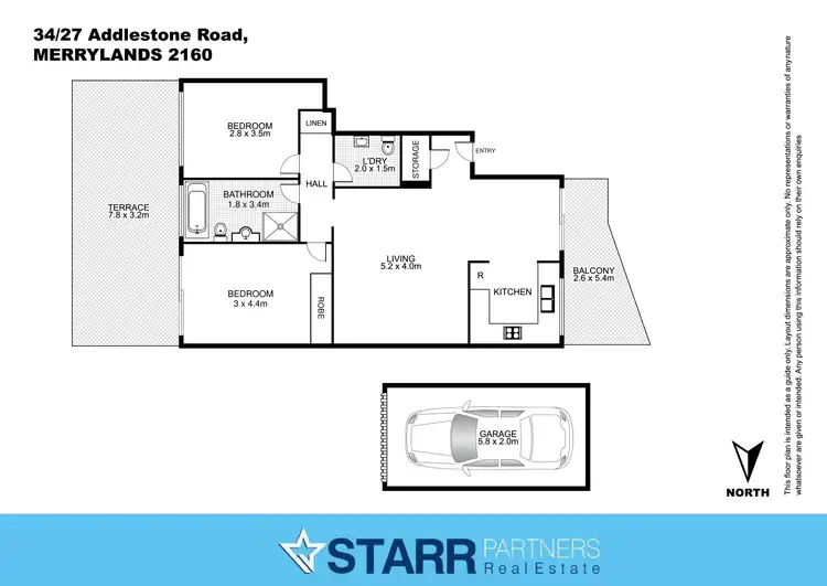 Floorplan of Homely unit listing, 34/27-33 Addlestone Road ( ARCHIVED 1 ), Merrylands NSW 2160