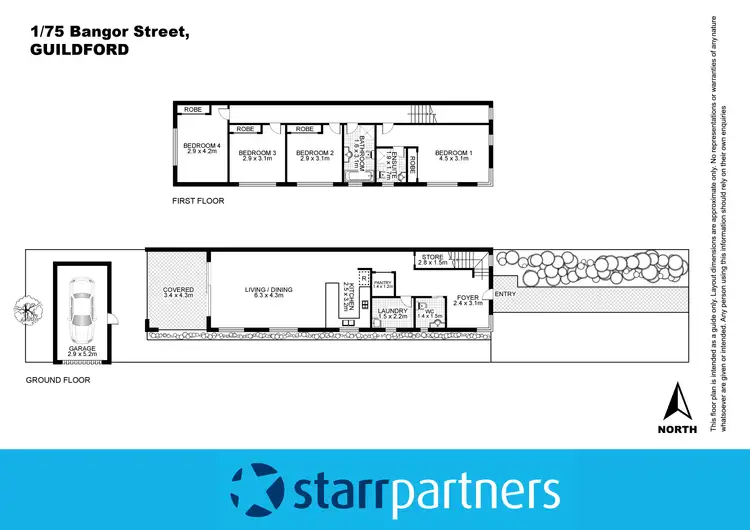 Floorplan of Homely house listing, 1/75 Bangor Street, Guildford NSW 2161