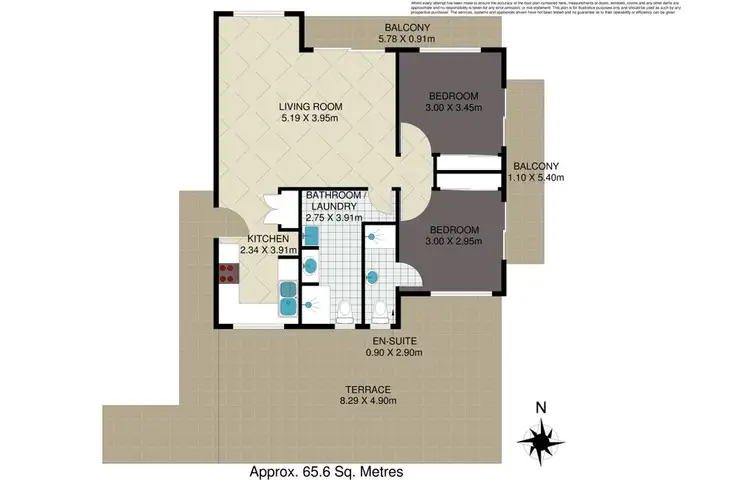 Floorplan of Homely unit listing, 1/282 Cavendish Road, Coorparoo QLD 4151