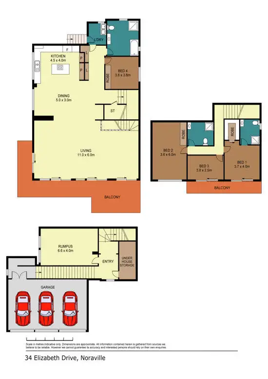 Floorplan of Homely house listing, 34 Elizabeth Drive, Noraville NSW 2263