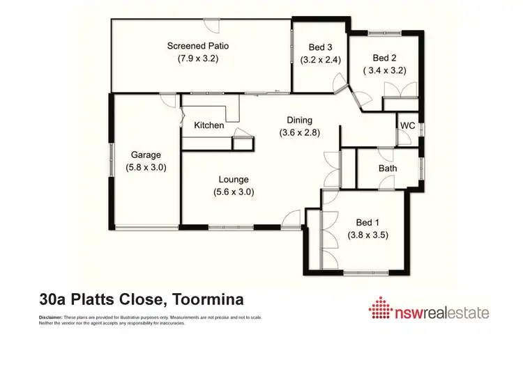 Floorplan of Homely house listing, 30a Platts Cl, Toormina NSW 2452