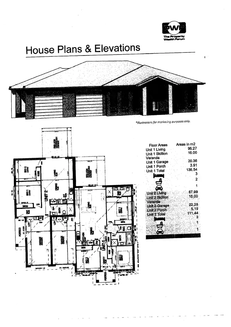 Floorplan of Homely house listing, Unit 1 & 2 26 Basalt Street, Caboolture QLD 4510