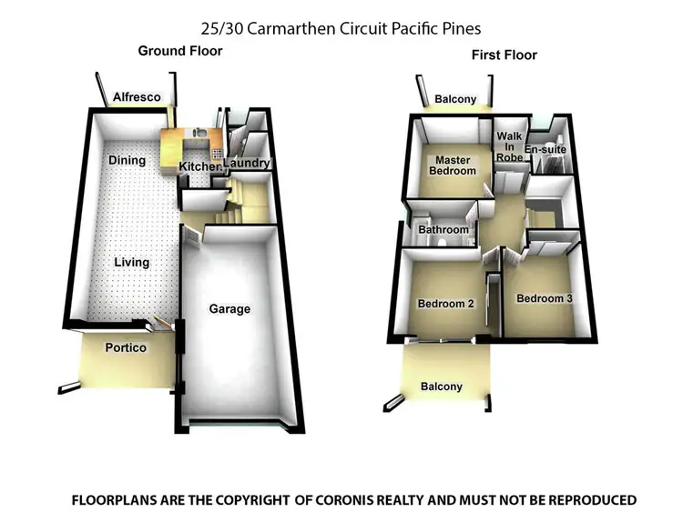 Floorplan of Homely townhouse listing, 25/30 Carmarthen Circuit, Pacific Pines QLD 4211