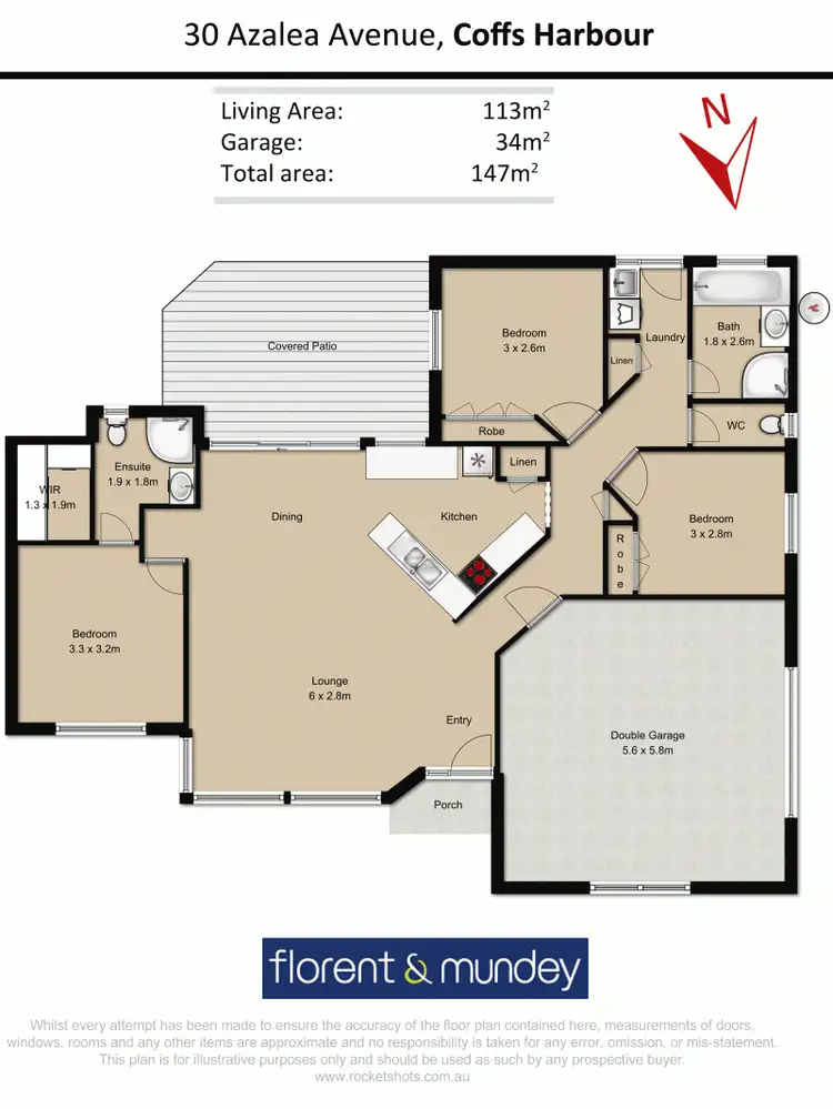 Floorplan of Homely house listing, 30 Azalea Ave, Coffs Harbour NSW 2450