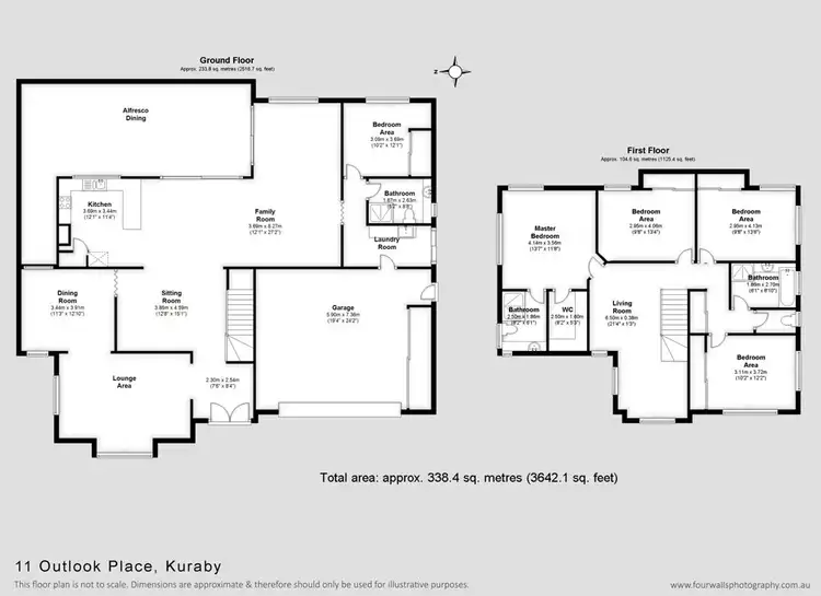 Floorplan of Homely house listing, 11 Outlook Place, Kuraby QLD 4112