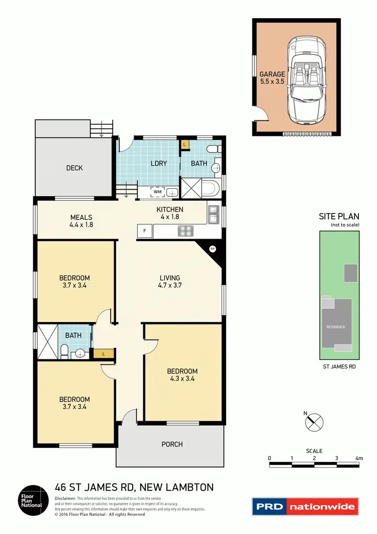 Floorplan of Homely house listing, 46 St James Road, New Lambton NSW 2305