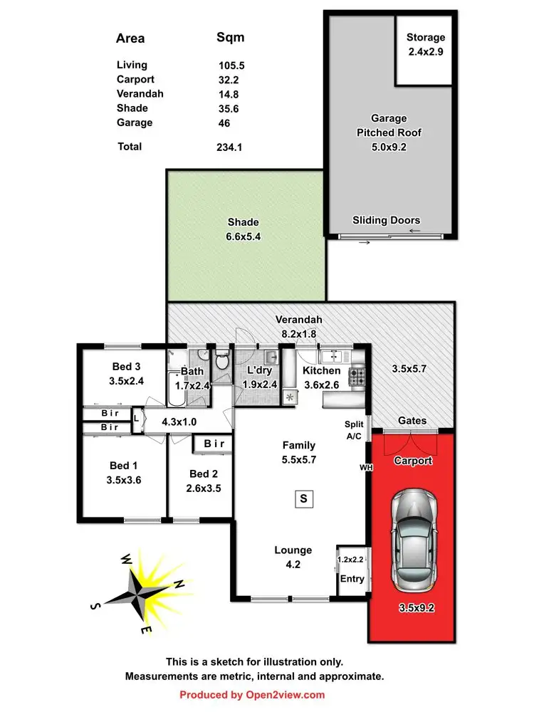 Floorplan of Homely house listing, 69 Redward Avenue, Greenacres SA 5086