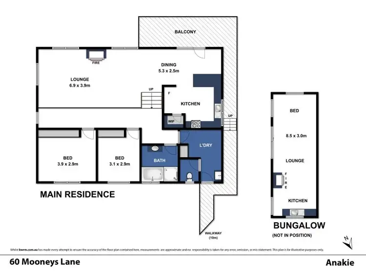 Floorplan of Homely rural property listing, 60 Mooneys Lane, Anakie VIC 3213
