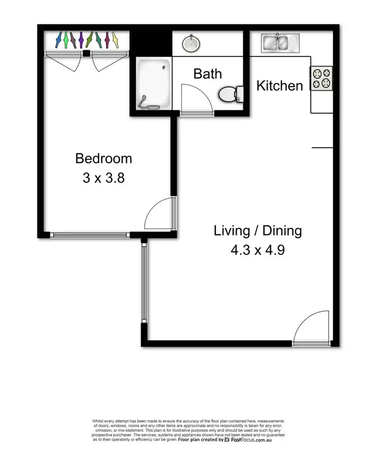 Floorplan of Homely unit listing, 460 Ann St, Brisbane City QLD 4000