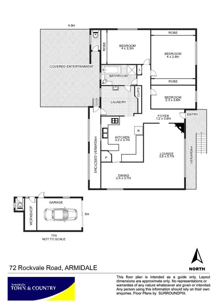 Floorplan of Homely house listing, 72 Rockvale Road, Armidale NSW 2350