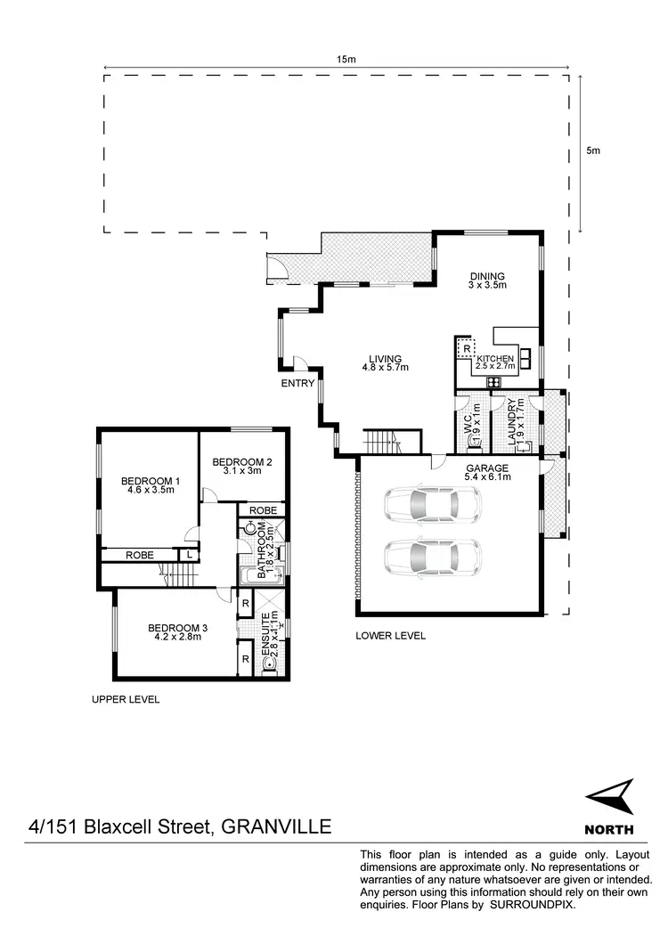 Floorplan of Homely townhouse listing, 4/151 Blaxcell St, Granville NSW 2142