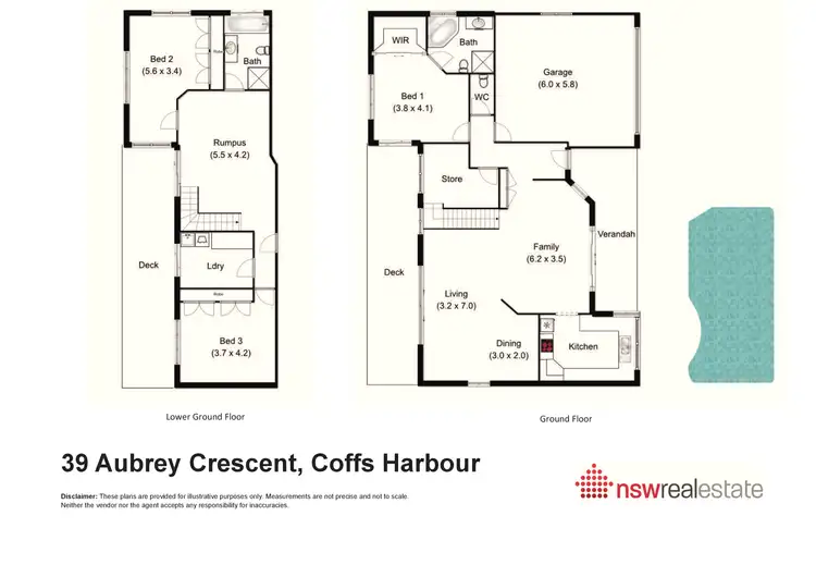Floorplan of Homely house listing, 39 Aubrey Crescent, Coffs Harbour NSW 2450