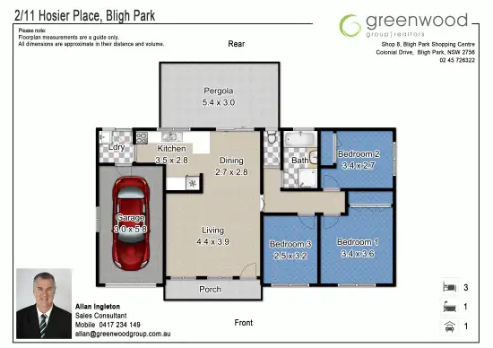 Floorplan of Homely house listing, 2-11 Hosier Place, Bligh Park NSW 2756