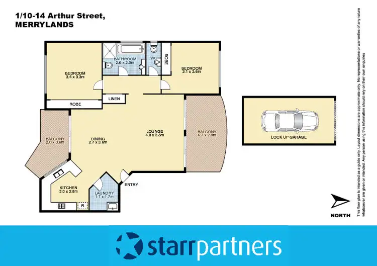 Floorplan of Homely unit listing, 1/10-14 Arthur Street, Merrylands NSW 2160