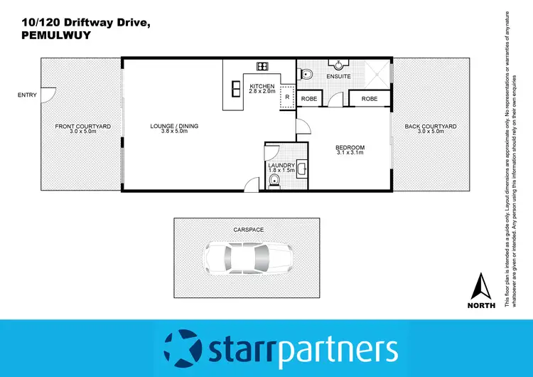 Floorplan of Homely unit listing, 10/120 Driftway Drive, Pemulwuy NSW 2145