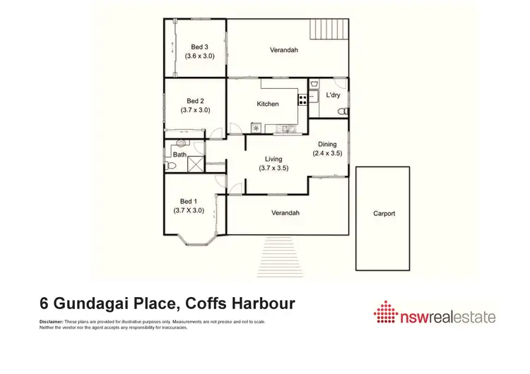 Floorplan of Homely house listing, 6 Gundagai Place, Coffs Harbour NSW 2450