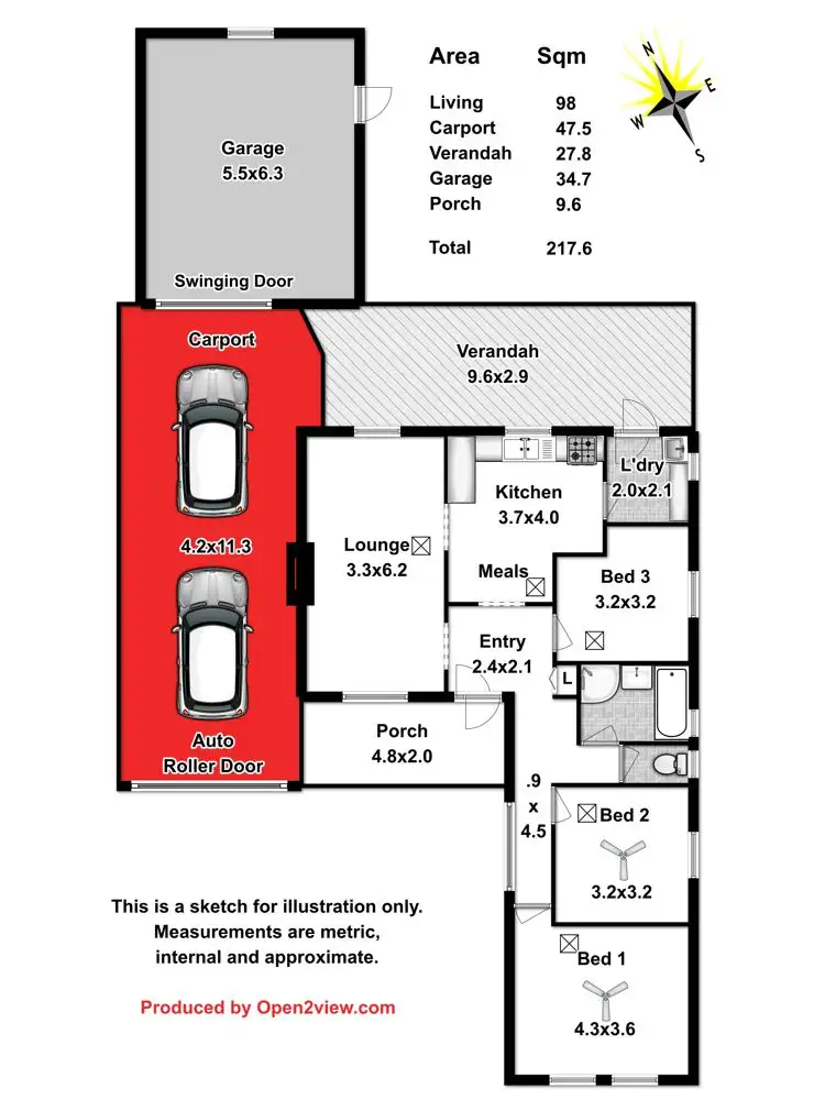 Floorplan of Homely house listing, 7 Hawk Street, Elizabeth Park SA 5113
