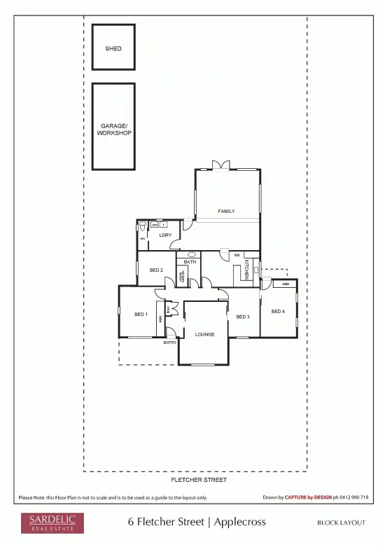 Floorplan of Homely house listing, 6 Fletcher Street, Applecross WA 6153