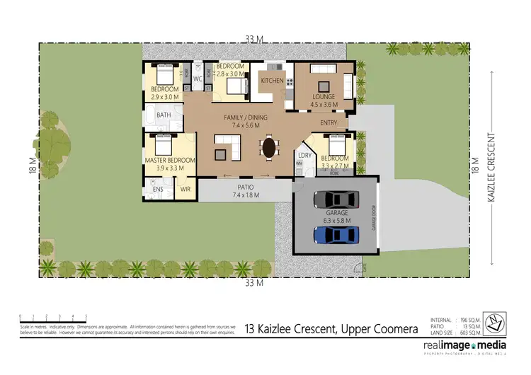 Floorplan of Homely house listing, 13 Kaizlee Crescent, Upper Coomera QLD 4209