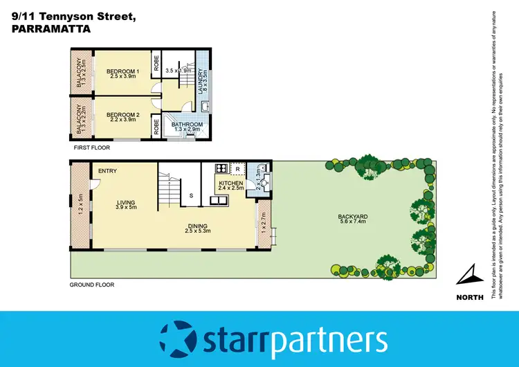 Floorplan of Homely townhouse listing, 9/11-13 Tennyson Street, Parramatta NSW 2150