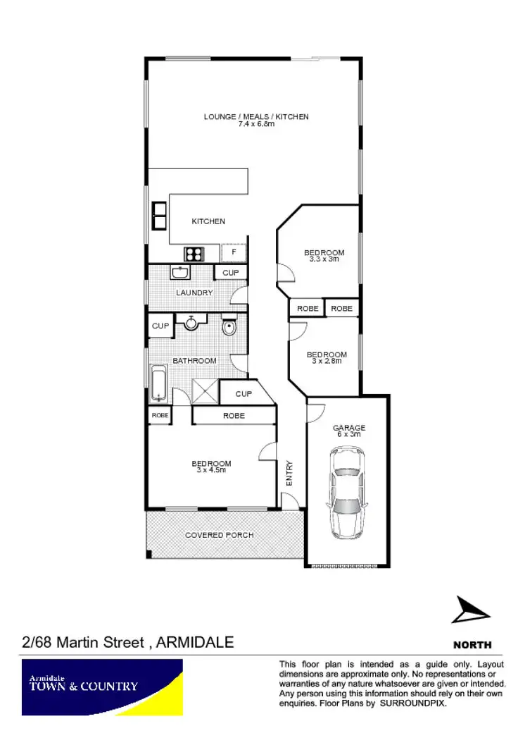 Floorplan of Homely house listing, 2/68 Martin Street, Armidale NSW 2350